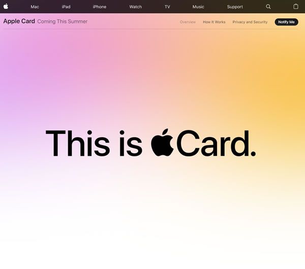 Apple Ccard公式サイト　画像